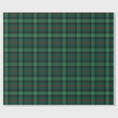 Clan Ross Jagd Tartan Green Kariert Geschenkpapier (Flach)