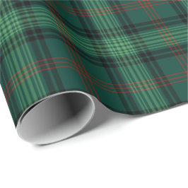 Clan Ross Jagd Tartan Green Kariert Geschenkpapier