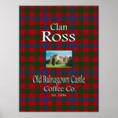 Clan Ross Old Balnagown Castle Coffee Co. Poster (Vorne)