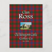 Clan Ross Old Balnagown Castle Coffee Co. Postkarte (Vorderseite)