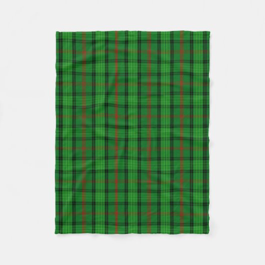 Clan Ross Tartan Kariert Fleecedecke (Vorderseite)