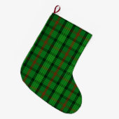 Clan Ross Tartan Kariert Großer Weihnachtsstrumpf (Vorderansicht (hängend))