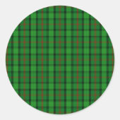 Clan Ross Tartan Runder Aufkleber (Vorderseite)