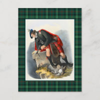 Clan Ross Vintag Illustration Tartan Frame