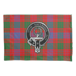 Clan Ross Wappen auf Tartan Kissenbezug