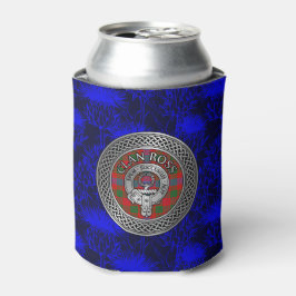 Clan Ross Wappen & Tartan Knot Dosenkühler