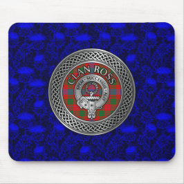 Clan Ross Wappen & Tartan Knot Mousepad