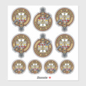 Clan Russell Aufkleber-Set Aufkleber (Blatt)
