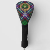 Clan Russell Crest over Tartan Golf Headcover (Vorderseite)