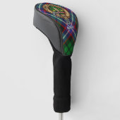 Clan Russell Crest over Tartan Golf Headcover (angewinkelt)