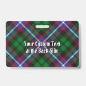 Clan Russell Tartan Ausweis (Rückseite)
