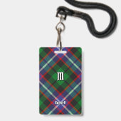 Clan Russell Tartan Ausweis (Vorderseite mit Lanyard)