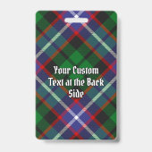 Clan Russell Tartan Ausweis (Rückseite)