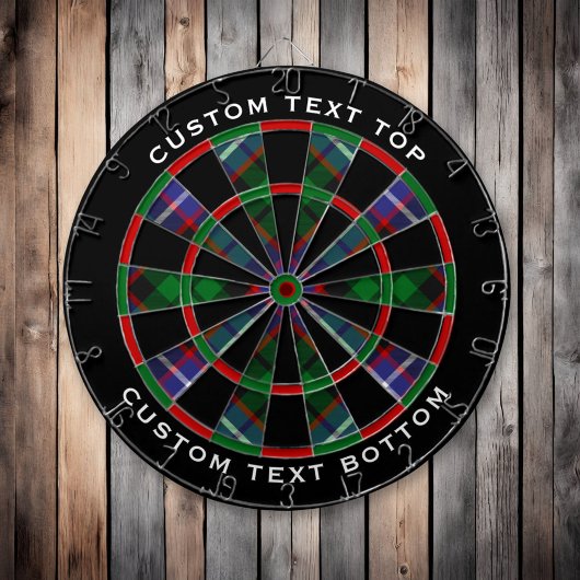 Clan Russell Tartan Dartscheibe