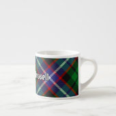 Clan Russell Tartan Espressotasse (Rechts)