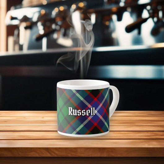 Clan Russell Tartan Espressotasse