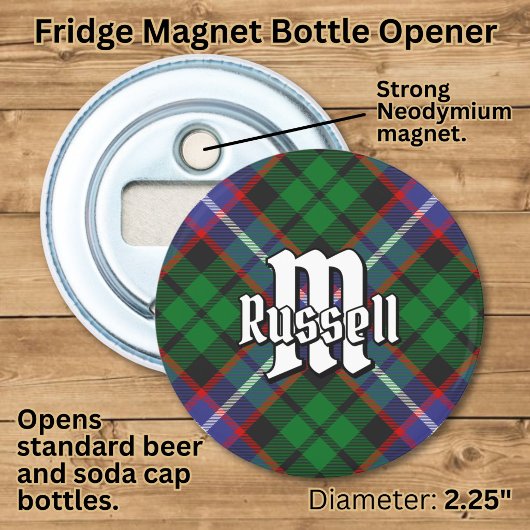 Clan Russell Tartan Flaschenöffner