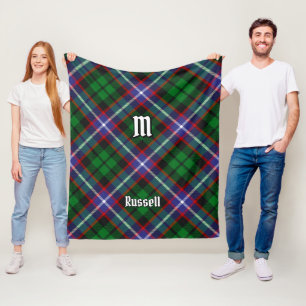 Clan Russell Tartan Fleecedecke