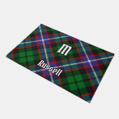 Clan Russell Tartan Fußmatte (Schrägansicht)