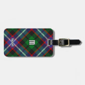 Clan Russell Tartan Gepäckanhänger (Vorderseite horizontal)