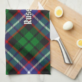 Clan Russell Tartan Geschirrtuch (Viertel Falte)
