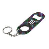 Clan Russell Tartan Mini Flaschenöffner (Vorderseite Schrägansicht)