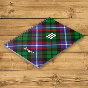 Clan Russell Tartan Notizblock
