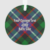 Clan Russell Tartan Ornament (Rückseite)