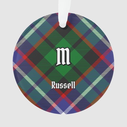 Clan Russell Tartan Ornament (Vorderseite)