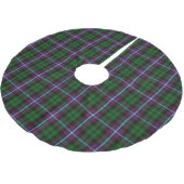 Clan Russell Tartan Polyester Weihnachtsbaumdecke (Schrägansicht)