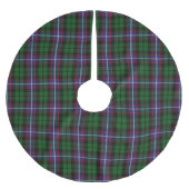 Clan Russell Tartan Polyester Weihnachtsbaumdecke (Vorderseite)