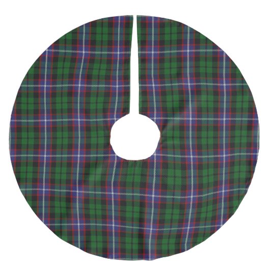 Clan Russell Tartan Polyester Weihnachtsbaumdecke (Vorderseite)