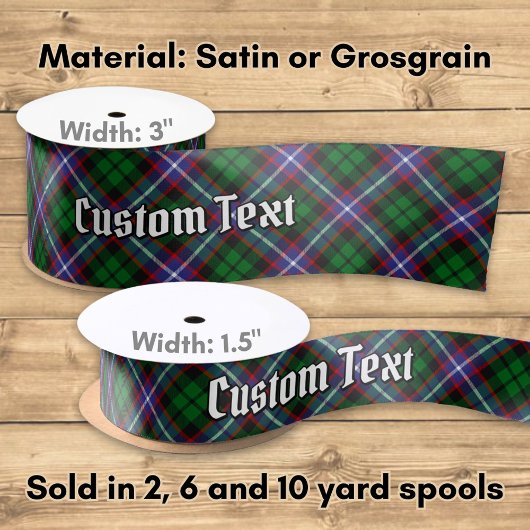 Clan Russell Tartan Satinband