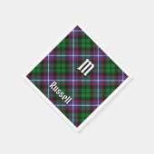 Clan Russell Tartan Serviette (Ecke)
