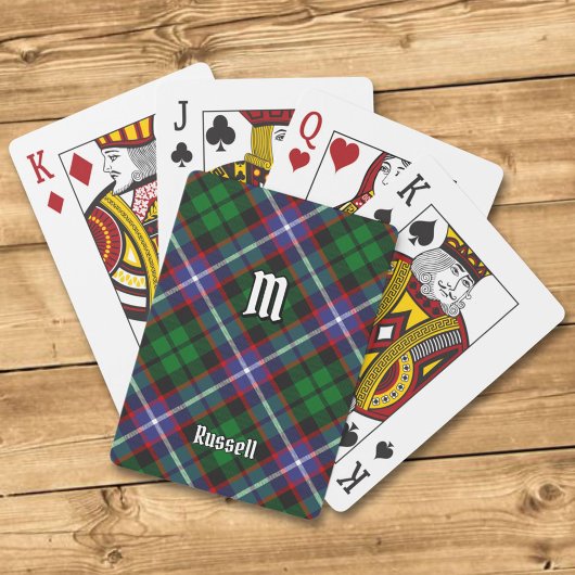Clan Russell Tartan Spielkarten