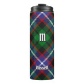 Clan Russell Tartan Thermosbecher (Vorderseite)