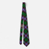 Clan Russell-Wappen über Tartan Krawatte (Rückseite)