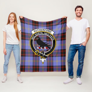 Clan Rutherford Tartan Kariert Fleecedecke
