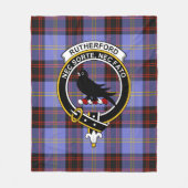 Clan Rutherford Tartan Kariert Fleecedecke (Vorderseite)