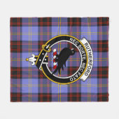 Clan Rutherford Tartan Kariert Fleecedecke (Vorderseite (Horizontal))