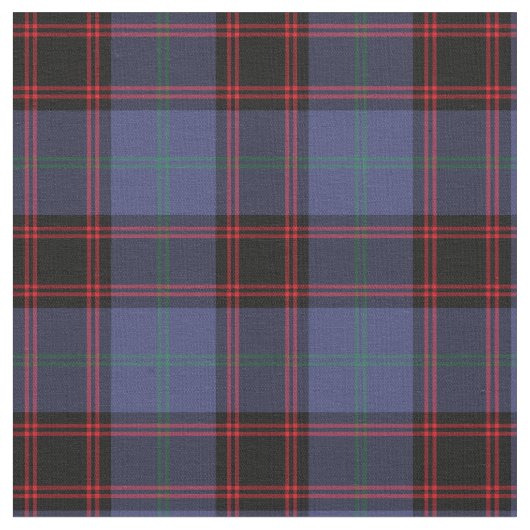 Clan Rutherford und Zuhause Tartan Stoff (Nahaufnahme)