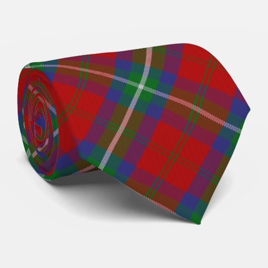 Clan Ruthven Tartan Krawatte (Gerollt)