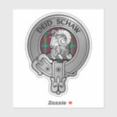 Clan Ruthven Wappen & Tartan Aufkleber (Blatt)