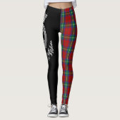 Clan Ruthven Wappen & Tartan Leggings (Vorderseite)