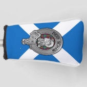 Clan Ruthven Wappen & Tartan über Salreifen Golf Headcover (Vorderseite)