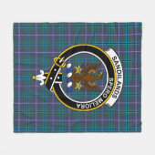 Clan Sandilands Modern Tartan Kariert Fleecedecke (Vorderseite (Horizontal))