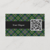 Clan Scott Green Tartan Business Card Visitenkarte (Rückseite)