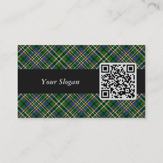 Clan Scott Green Tartan Business Card Visitenkarte (Rückseite)