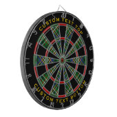 Clan Scott Green Tartan Dart Board Dartscheibe (Vorderseite Links)
