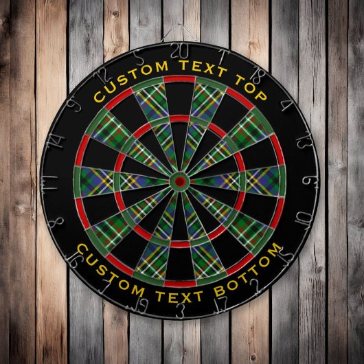 Clan Scott Green Tartan Dart Board Dartscheibe